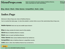 Tablet Screenshot of nicusprops.com